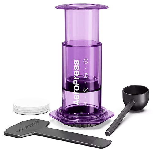 AeroPress Clear Purple Coffee Maker