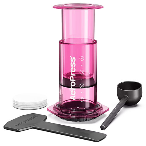 AeroPress Clear Pink Coffee Maker