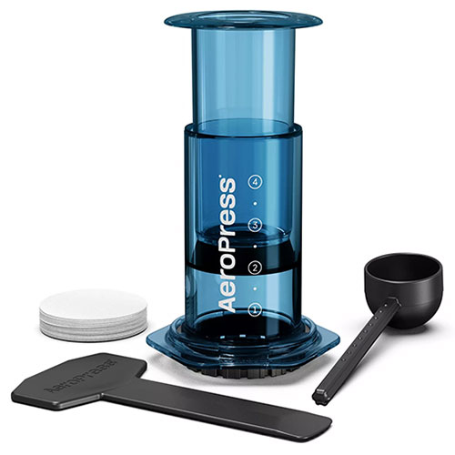 AeroPress Clear Blue Coffee Maker