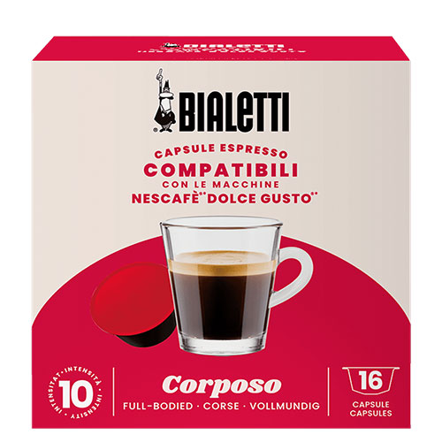 Bialetti Corposo Dolce Gusto Compatible Capsules 16st