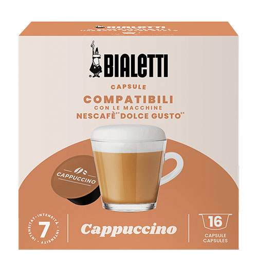 Bialetti Cappuccino Dolce Gusto Compatible Capsules 16st