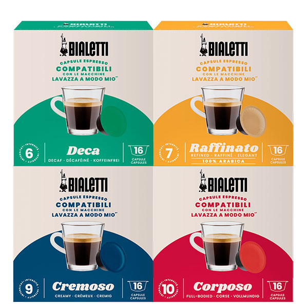 Bialetti A Modo Mio Cups Proefpakket 4 x 16st