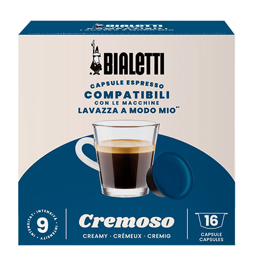 Bialetti Cremoso A Modo Mio Compatible Capsules 5x16st