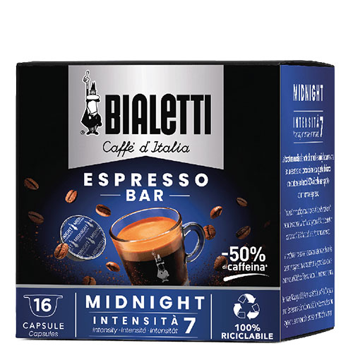 Bialetti Midnight Koffie Capsules 8x16st