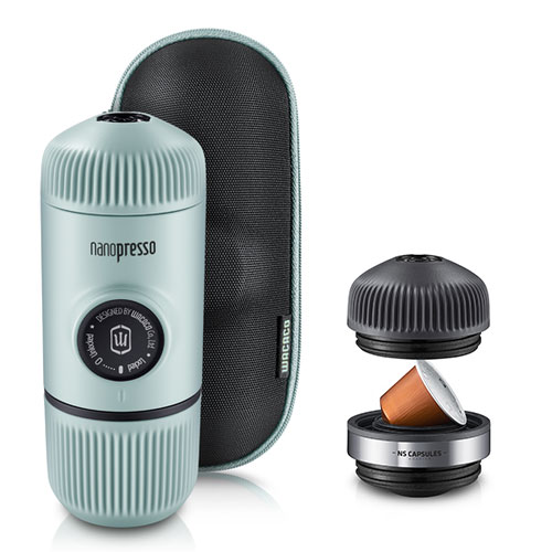 Wacaco Nanopresso Artic Blue met NS Adapter