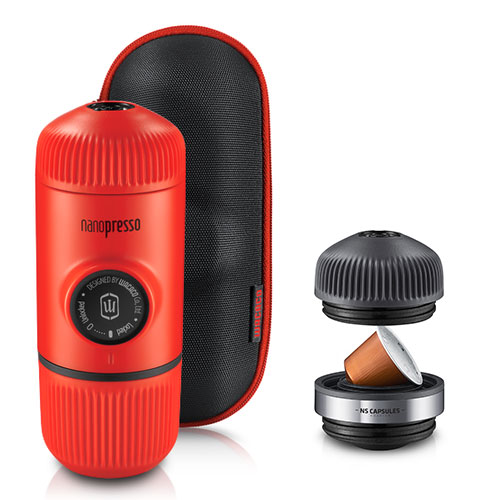 Wacaco Nanopresso Lava Red met NS Adapter