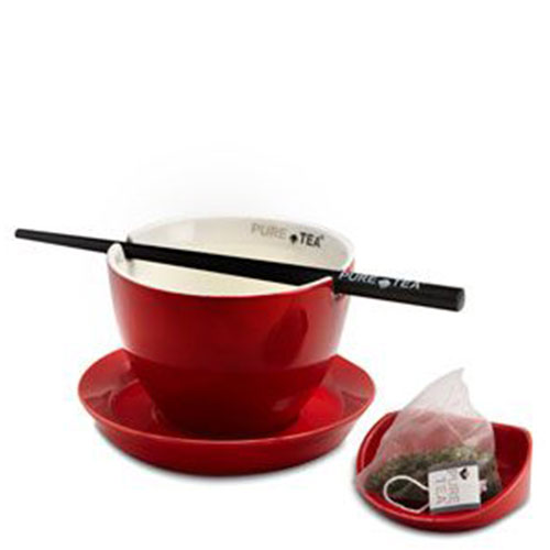 Pure Tea Kop en Schotel set Rood 24-delig