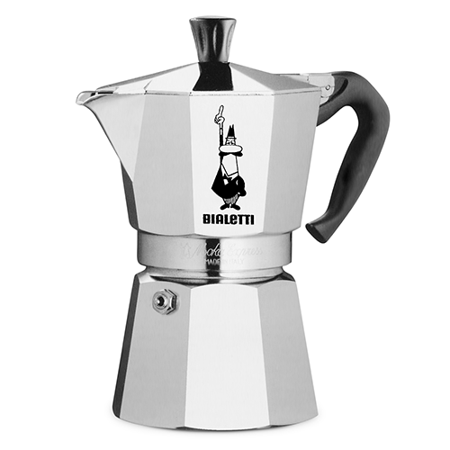 Bialetti Moka Express 6 kops + Bialetti koffiepakket